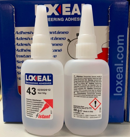 樂賽爾膠水LOXEAL43s 耐高溫食品NSF認證瞬干膠