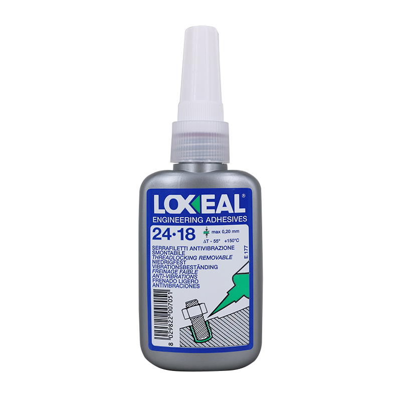 樂賽爾膠水LOXEAL24-18 低強度紫色螺紋防松膠